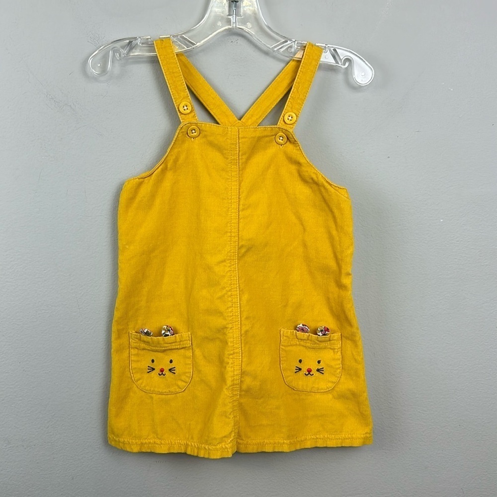 Mustard Yellow Corduroy Kitty Jumper Sz 18M